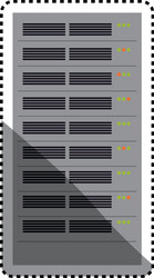 storage database computer vector image