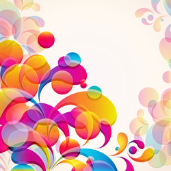 abstract background with bright elements vector image
