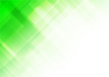 Abstract square shapes green background vector