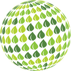 Green globe logo Royalty Free Vector Image - VectorStock