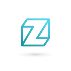 Letter t with cube and arrow logo icon design Vector Image