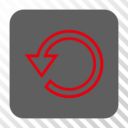 rotate rounded square button vector image