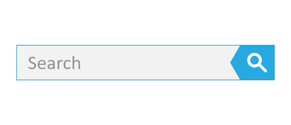 search bar field interface element with vector image