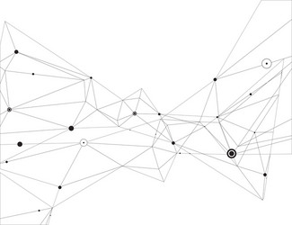 Connected Particle Network vector image