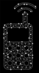 flare mesh network radio transmitter signal vector image