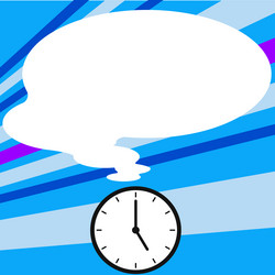 presenter with conversation bubble showing new vector image