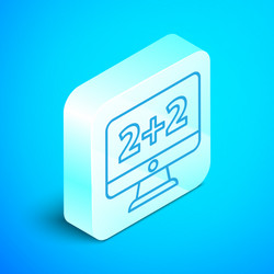 Isometric line graph schedule chart diagram vector