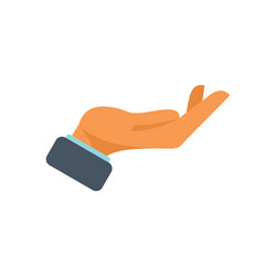 Take hand gesture icon flat sign pose Royalty Free Vector