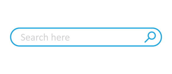 search bar field interface element with vector image