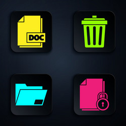 Set document and lock doc file vector
