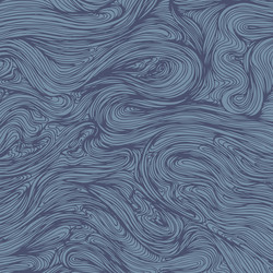 Wavy lines hand drawn sea swirl vector