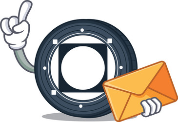 with envelope byteball bytes coin character vector