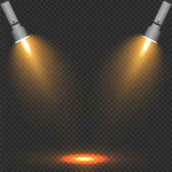 Flashlight and a ray Royalty Free Vector Image