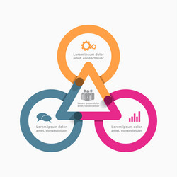infographic design template with place for your vector image