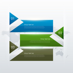 Infographic template triangle with 3 steps Vector Image