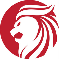 Lion Head Logo - Powerful Emblem Vector Image