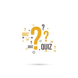 Quiz background vector