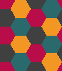 seamless hexagonal pattern tile vector image