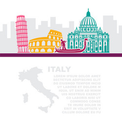template of the leaflets with a map vector image
