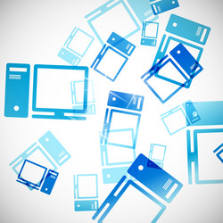 Abstract Computer Technology Background vector
