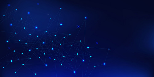 abstract futuristic connected polygon plexus vector image