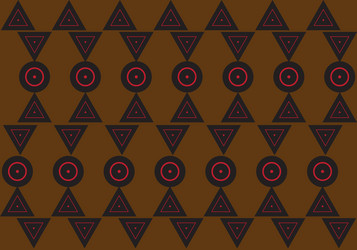 abstract pattern black and red geometric circle vector image