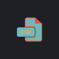 Csv computer symbol vector