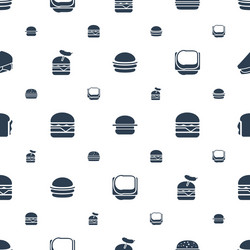 hamburger icons pattern seamless white background vector