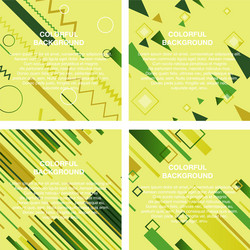 set abstract avangarde retro background vector image