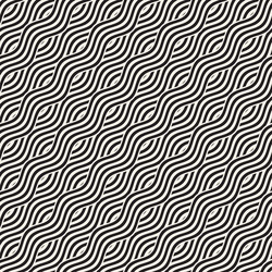 abstract geometric pattern with wavy lines vector image