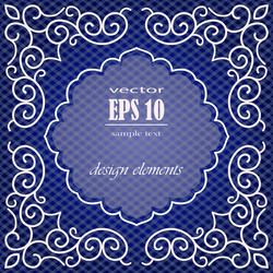 beautiful card with vintage pattern vector image