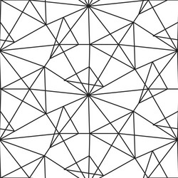 Triangular Crystal Pattern vector image