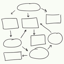 Abstract Flowchart Elements vector image