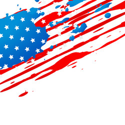Abstract american flag for independence day Vector Image