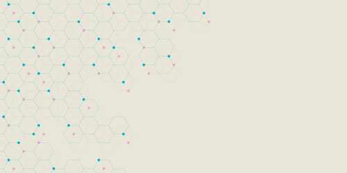 hexagonal background with dots for high tech vector image