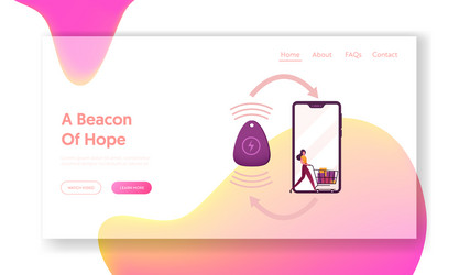 internet things wifi connection for mobile vector image