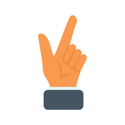 Pistol sign icon simple finger hold Royalty Free Vector