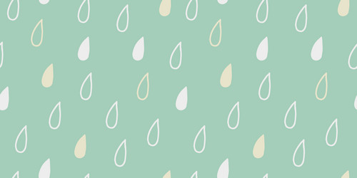 Seamless hand drawn geometric raindrops vector