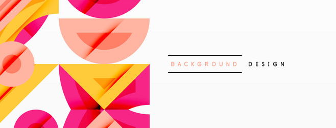 abstract geometric background with shapes vector image