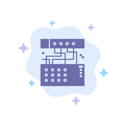 analog connection device module sound blue icon vector image
