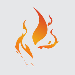 flame icon Vector Image