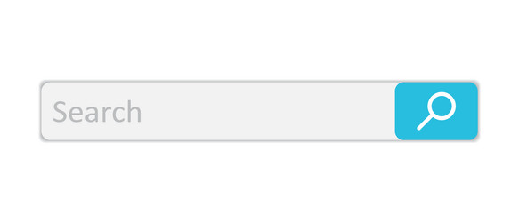 search bar field interface element with vector image