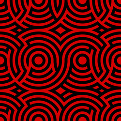 Two-color spiral patterns seamless pattern vector