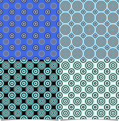 abstract circle pattern design background set vector