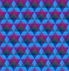 Triangular geometric seamless pattern vector