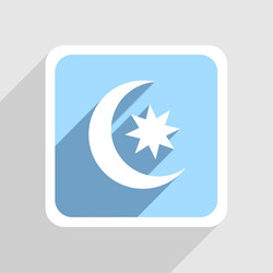 Blue icon on gray background eps10 vector