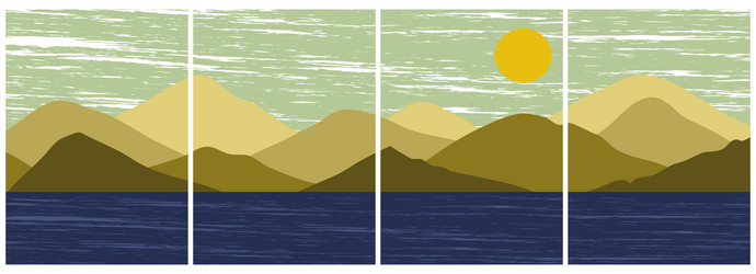 japanese background with line wave pattern vector image