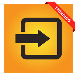 login icon for web and mobile vector image