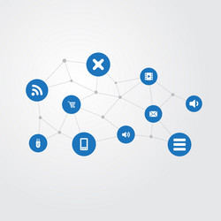 Set of simple computer icons vector