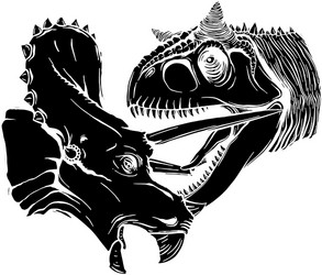 T Rex Dinosaur Skeleton Silhouette Illustration: ilustrações stock  2002026125